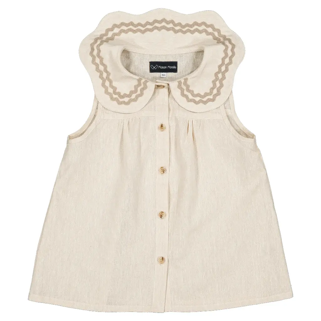Blouse NOLLET - lin beige