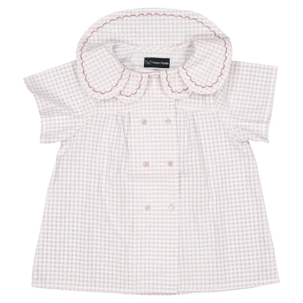 Blouse NOLLET- vichy rose