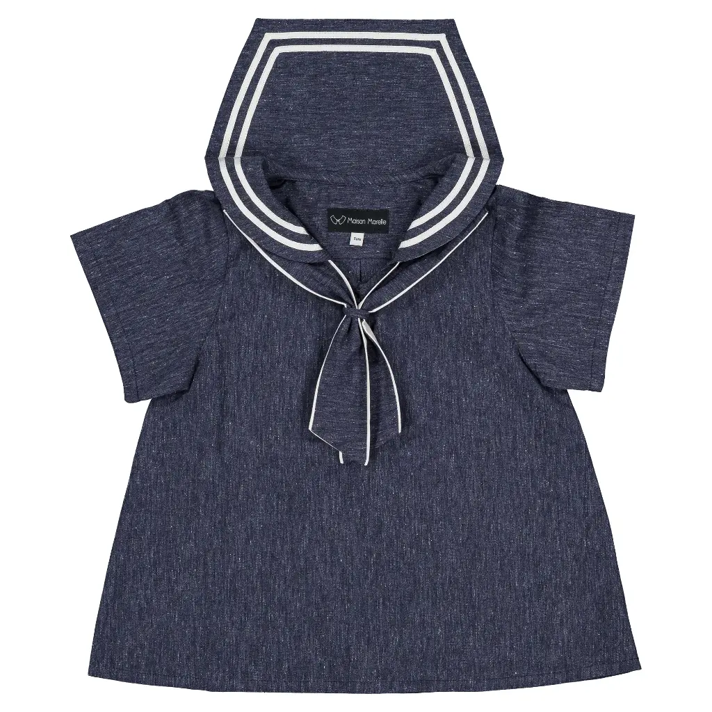 Blouse MAHON- bleu foncé