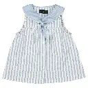 Blouse TRUDAINE- rayé bleu transat