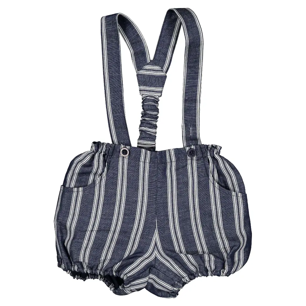 Bloomer à bretelles TERNES-  maxi rayé navy