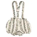 Bloomer à bretelles TERNES-  maxi rayé vert