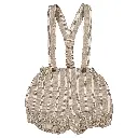 Bloomer à bretelles TERNES- rayé beige foncé