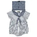 Barboteuse CAMBON - rayé bleu foncé