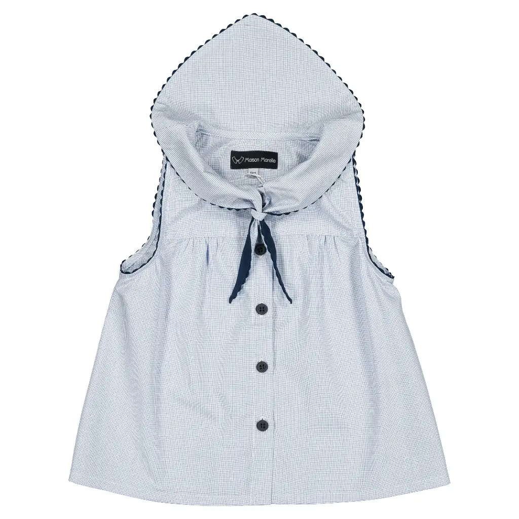 Blouse TRUDAINE- petits carreaux écolier