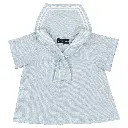 Blouse MAHON- lin bleu glacé