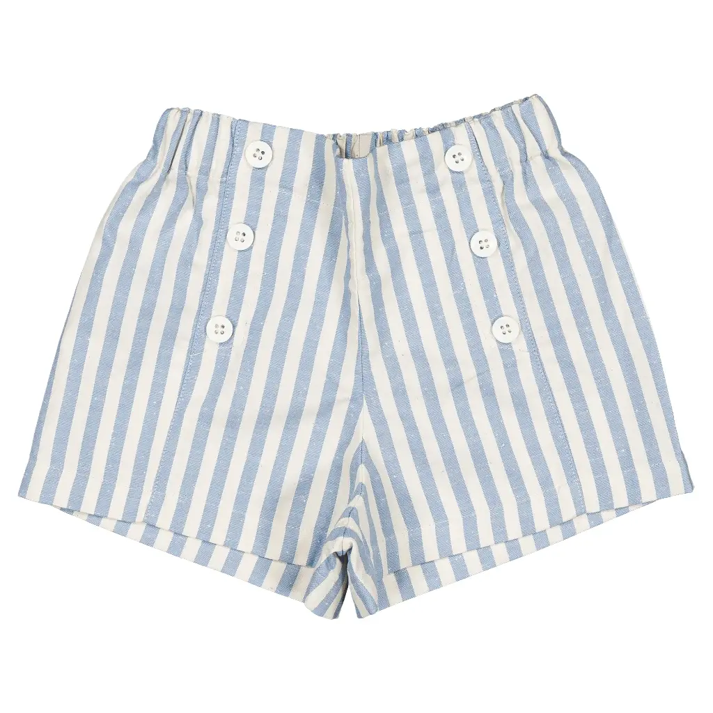 Short SEVRES -  rayé bleu poudré