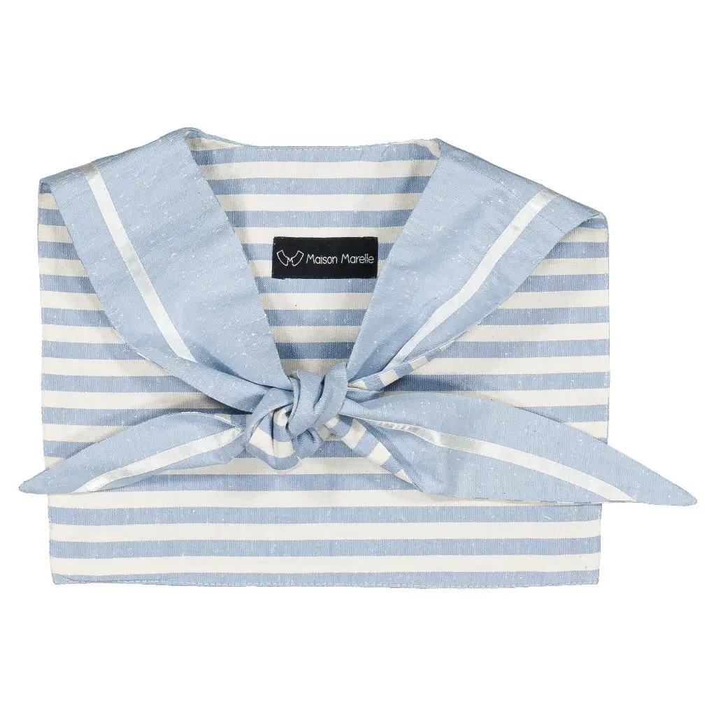col marin IENA - bleu poudré révérsible