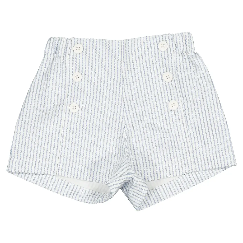 Short SEVRES - rayé bleu clair