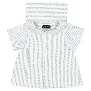 Blouse MONCEAU - rayé bleu clair