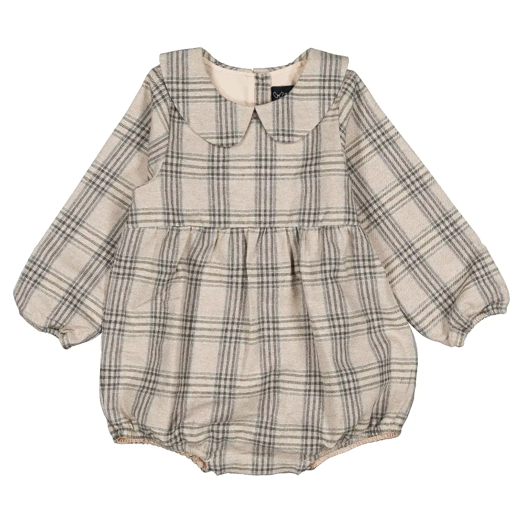 Barboteuse BASILE - tartan beige