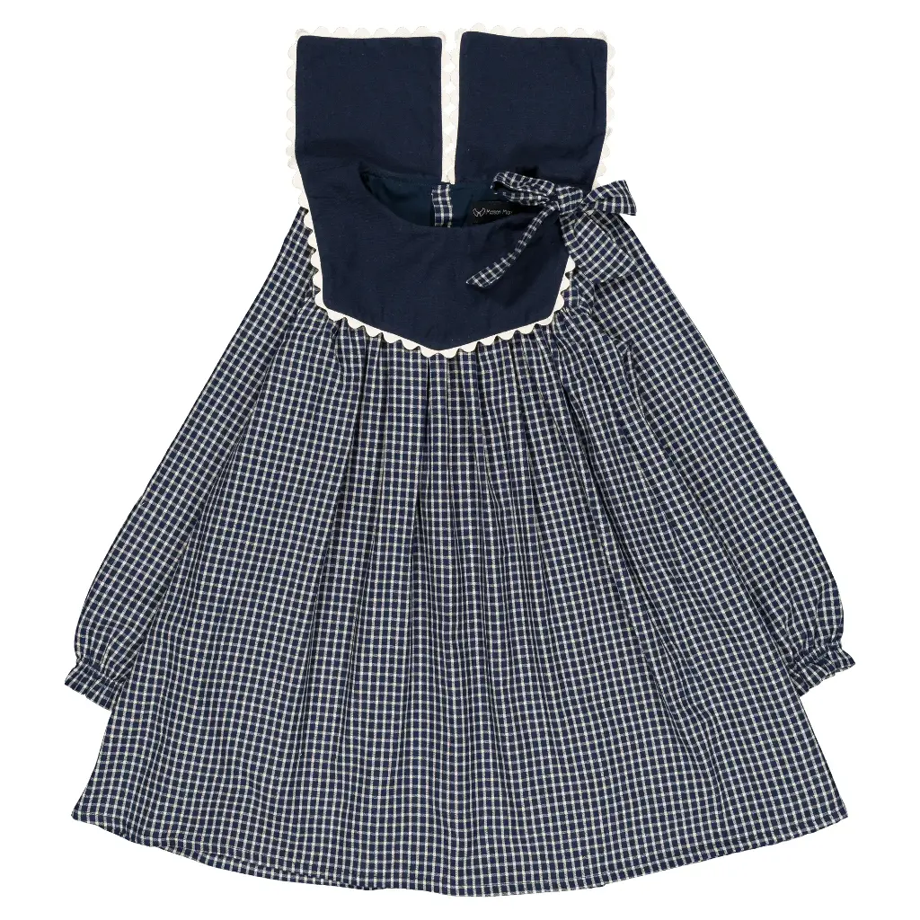 Robe ELIE - carreaux bleu