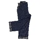Pantalon LEBON- bleu/tartan bleu réversible