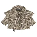 Veste DURET- chevron taupe en lainage