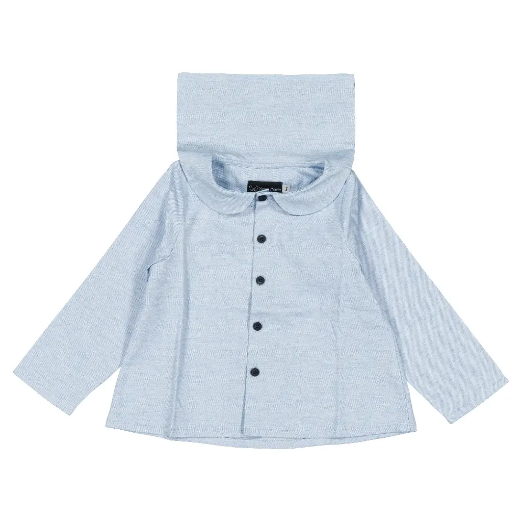Blouse MONCEAU- bleu chiné