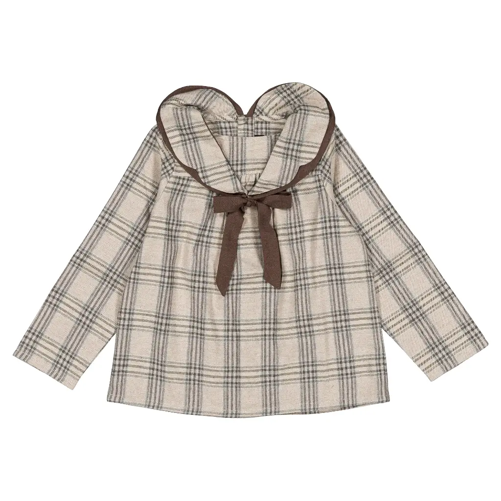 Blouse BERRI- tartan beige