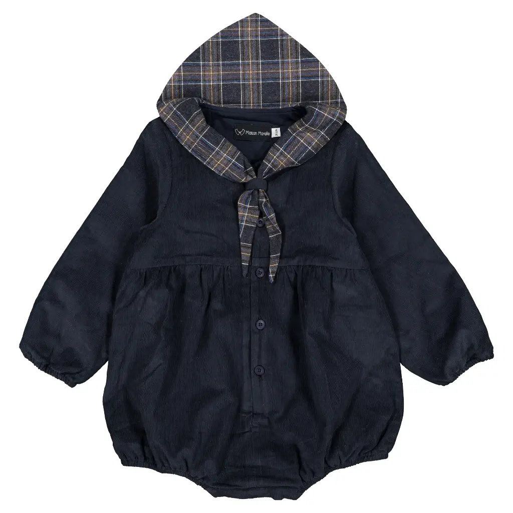 Barboteuse ROI -  velours navy