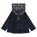 Blouse MONGE- velours navy
