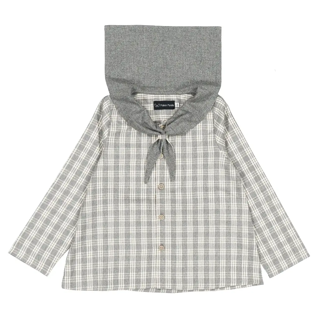 Blouse MONGE- tartan galet
