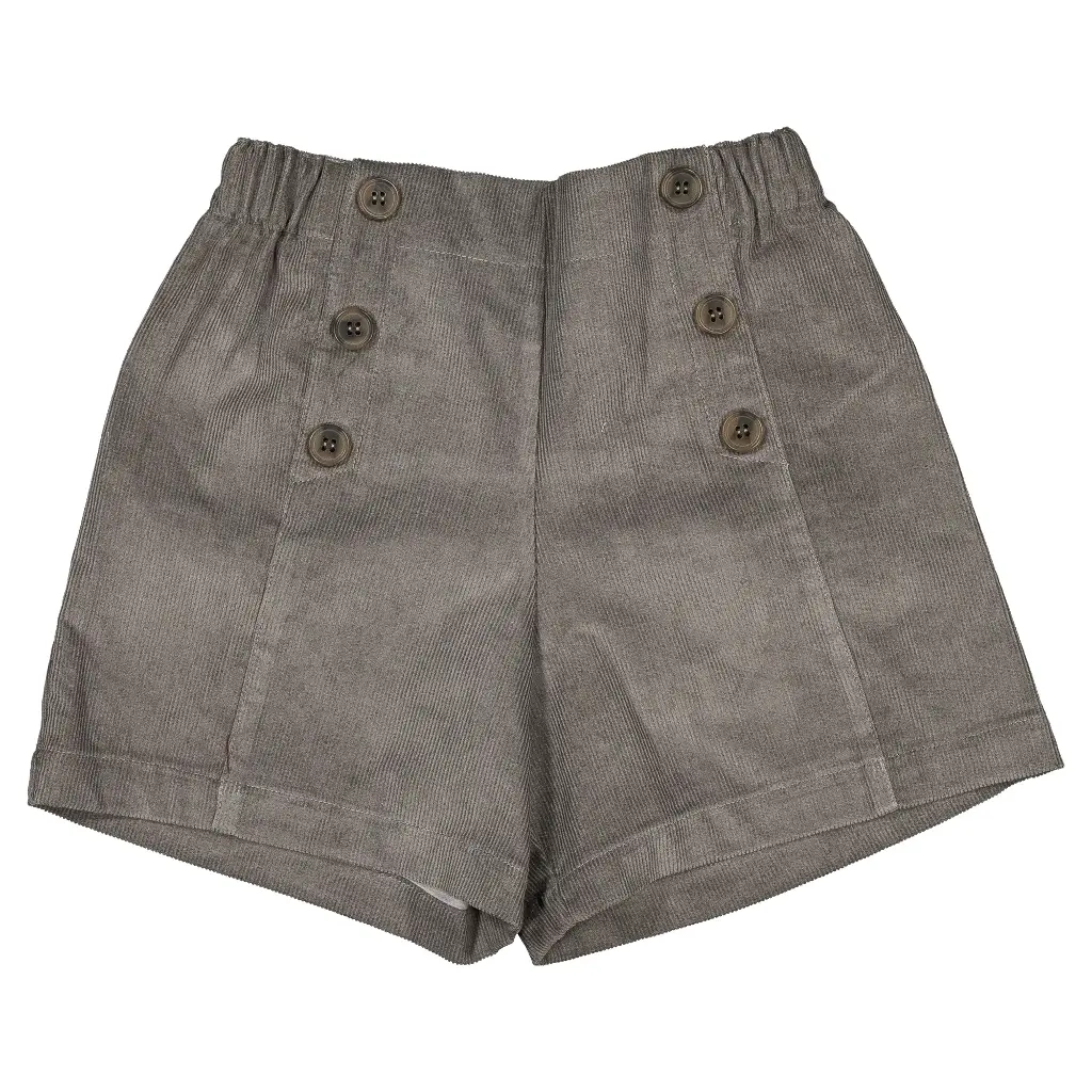 Short SEVRES -  velours galet