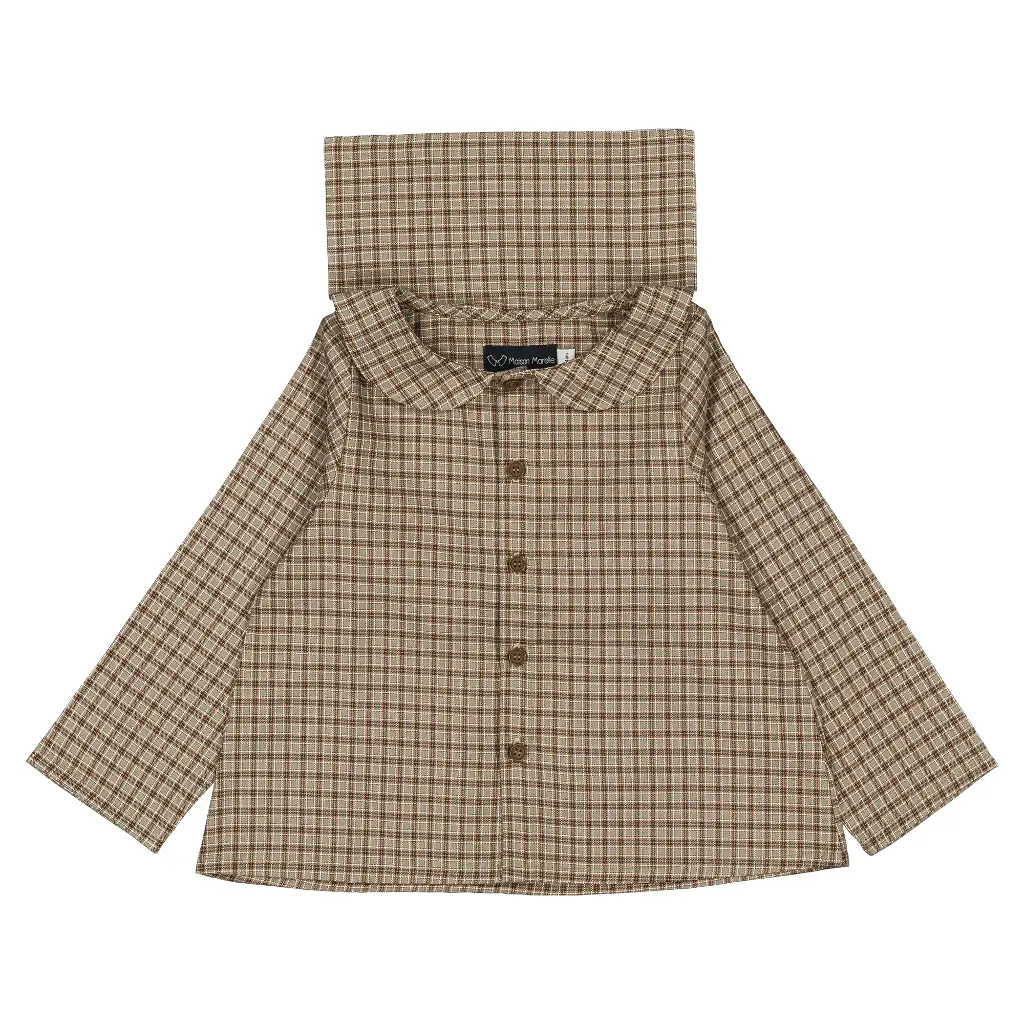 Blouse MONCEAU- tartan olive