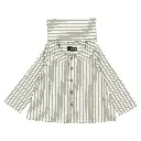 Blouse MONCEAU- rayures sauge