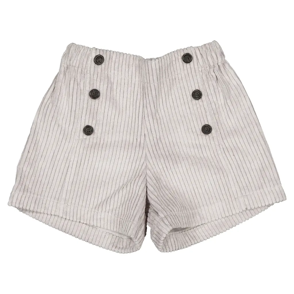 Short SEVRES -  velours gris clair