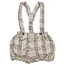 Bloomer à bretelles TERNES- tartan beige