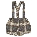 Bloomer à bretelles TERNES- tartan marron