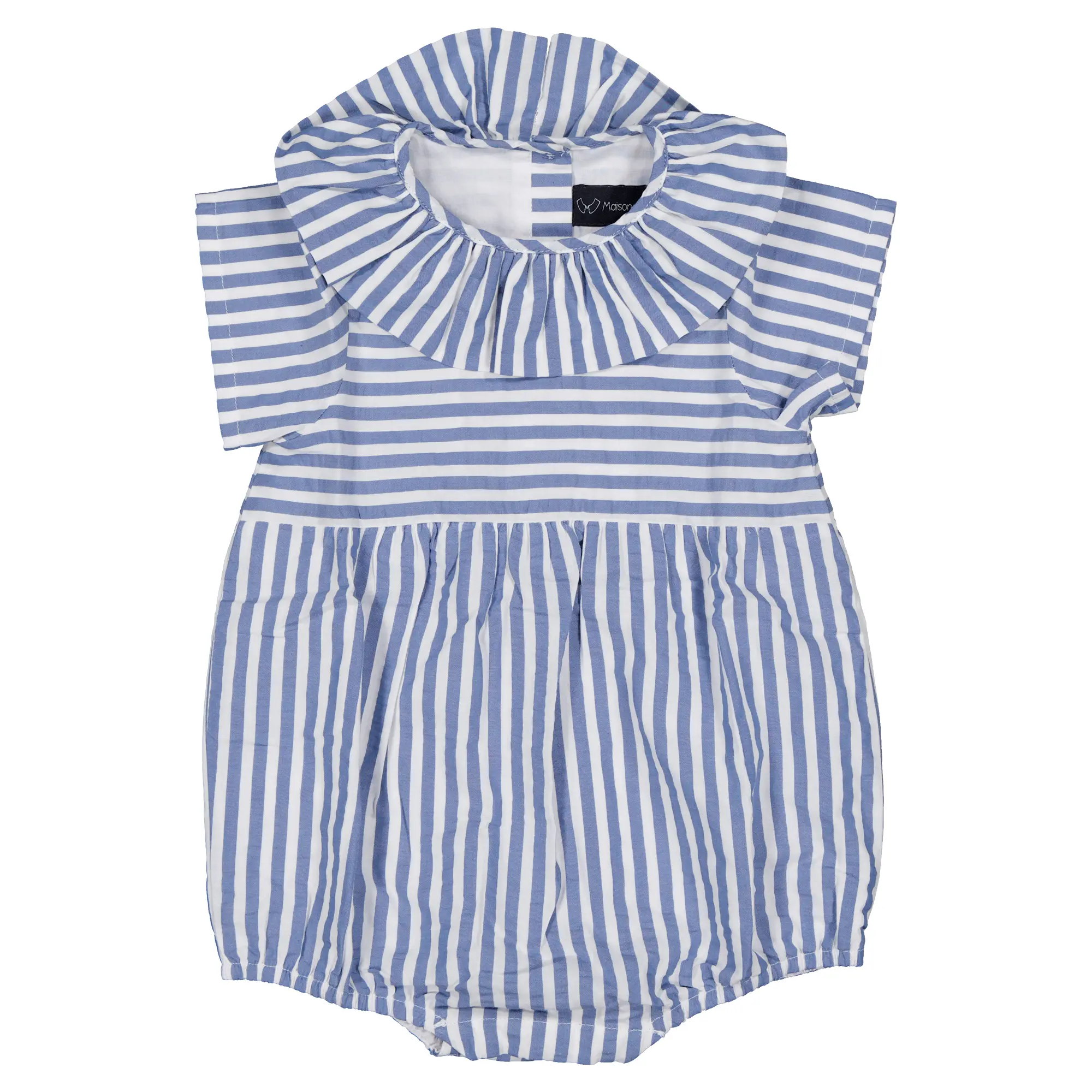 Barboteuse DUPLEIX - rayures bleues