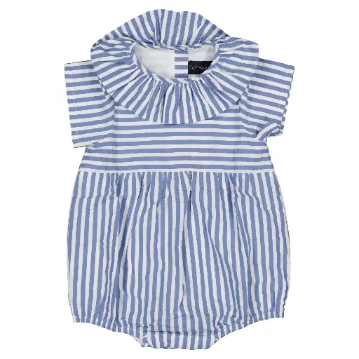 Barboteuse DUPLEIX - rayures bleues