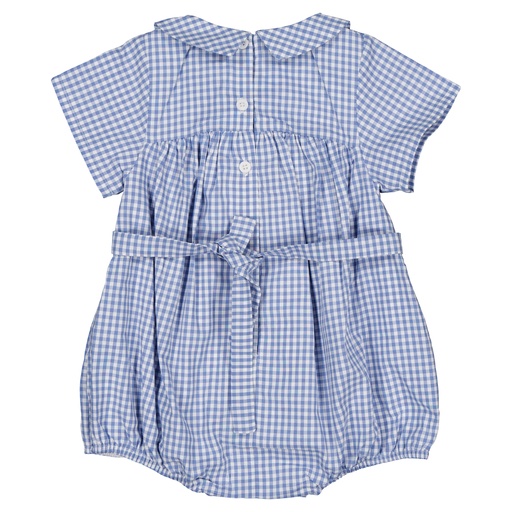 Barboteuse FOCH - vichy bleu