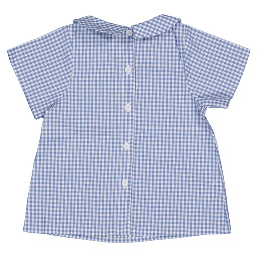 Blouse GONZAGUE- seersucker rayures bleues