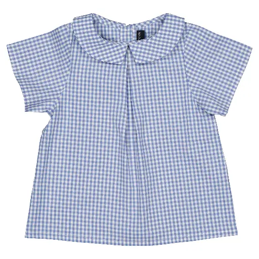 Blouse GONZAGUE- seersucker rayures bleues