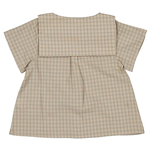 Blouse MONCEAU- carreaux vert sauge