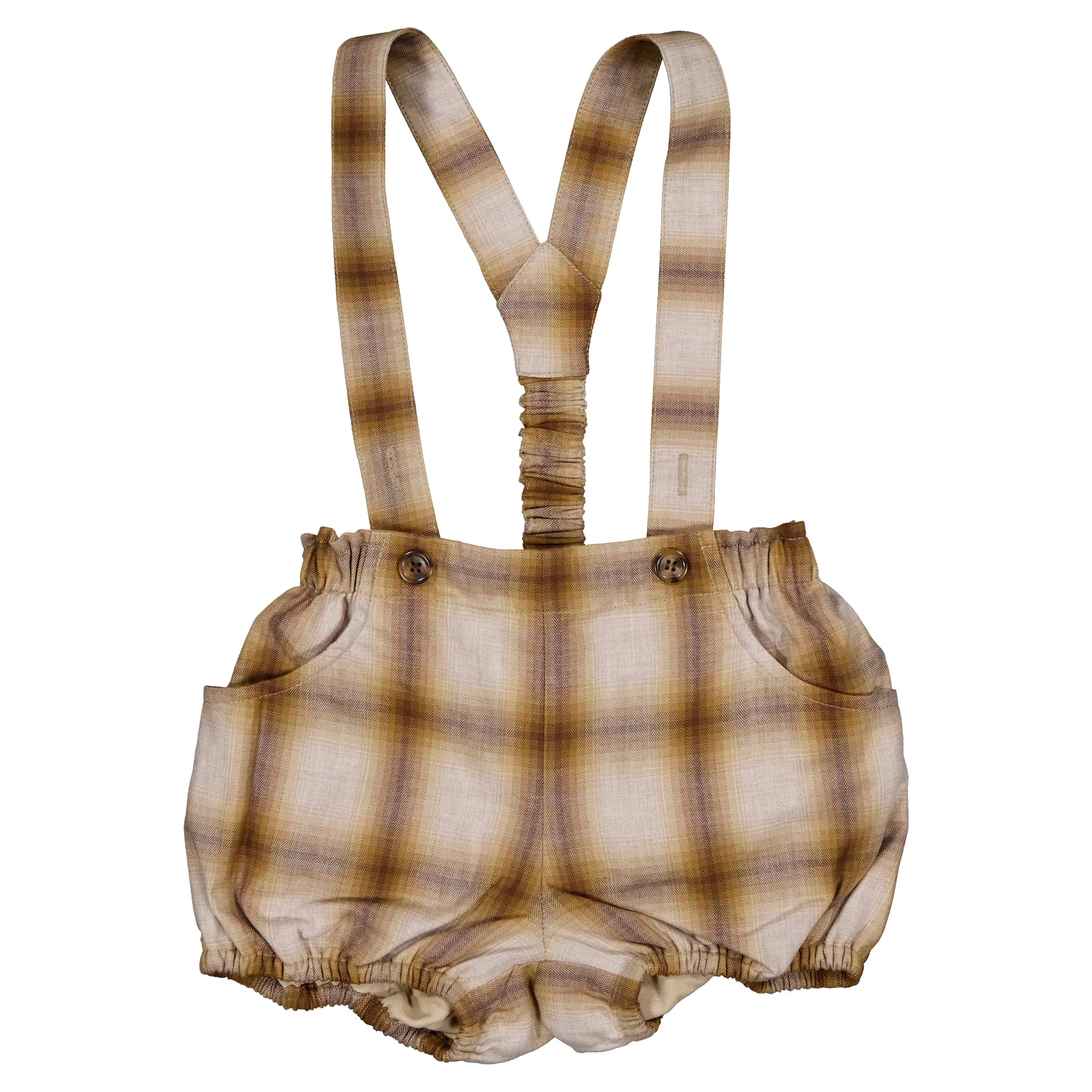 Bloomer à bretelles TERNES-  tartan miel