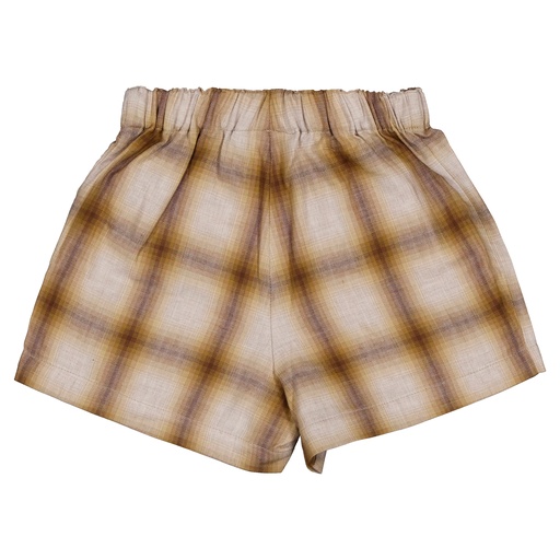 Short SEVRES -  tartan miel