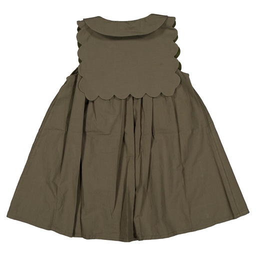 Robe ELYSÉE - seersucker verte