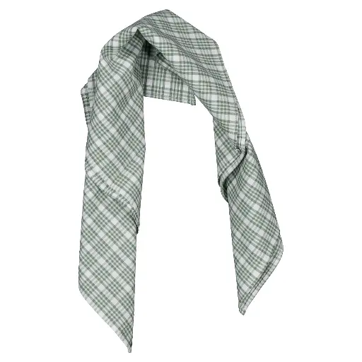 [SS25-D1-FOULAR-VENDOME-CARRVERTSAUG] foulard VENDÔME- carreaux vert sauge