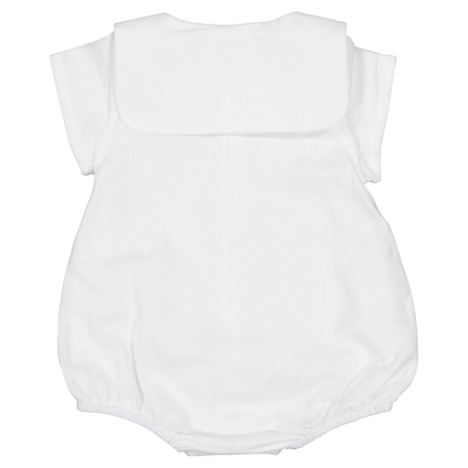 Barboteuse BASILIQUE - lin blanc