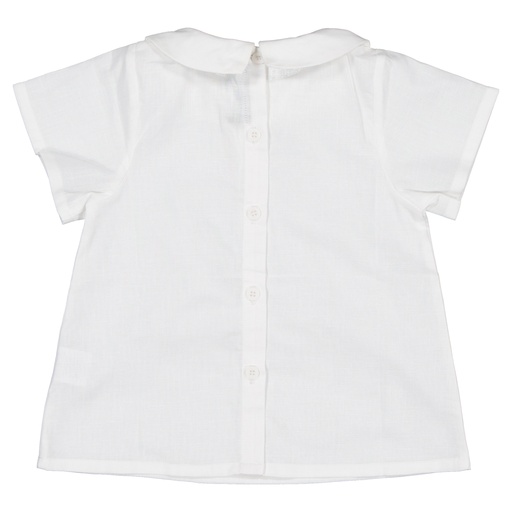 [CC25-PE-BLOUS-COURCELLES-BLANCLIN] Blouse COURCELLES lin blanc