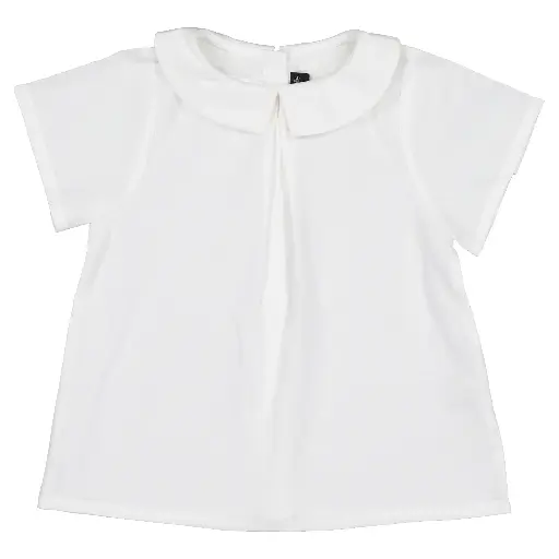[CC25-PE-BLOUS-COURCELLES-BLANCLIN] Blouse COURCELLES lin blanc