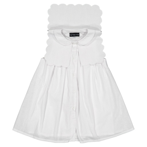 Robe ELYSÉE - lin blanc