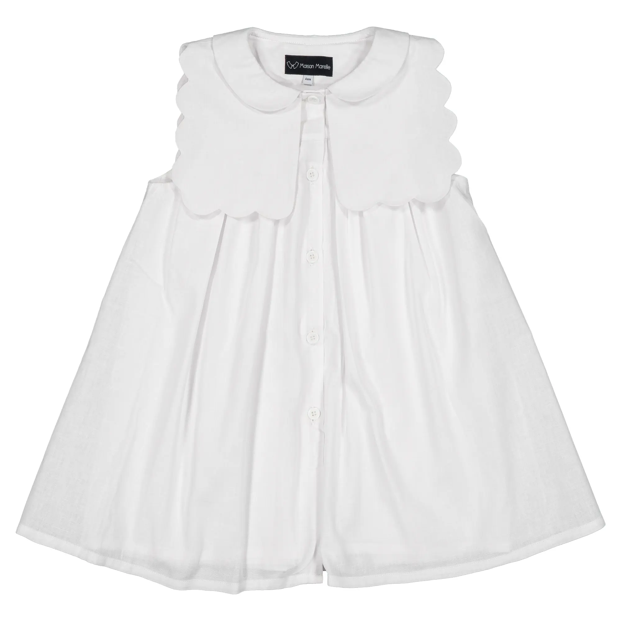 Robe Elysée - lin blanc