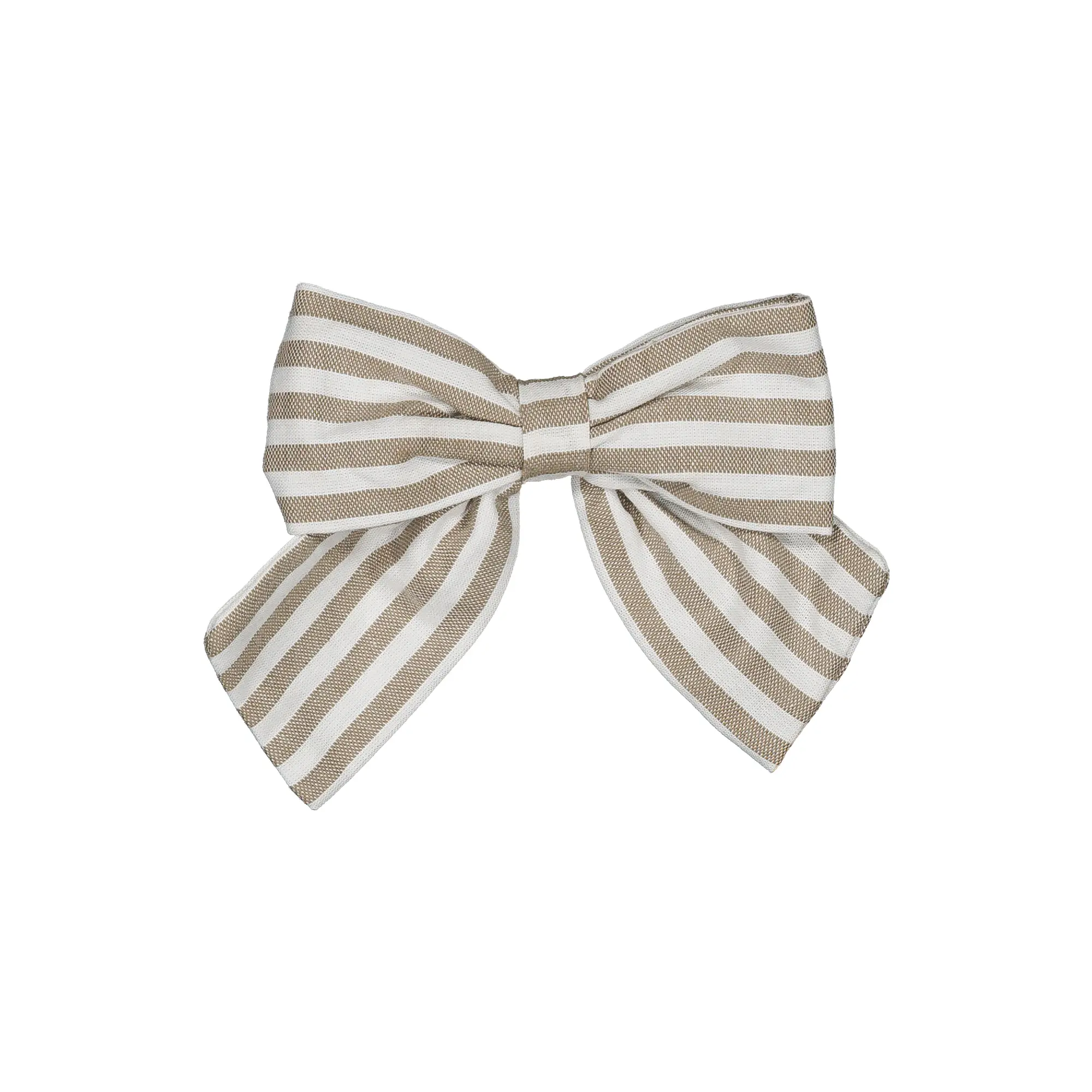 [SS25-D2-BARRET-HALLES-RAYUREBEIGE] Barette HALLES - rayures beige