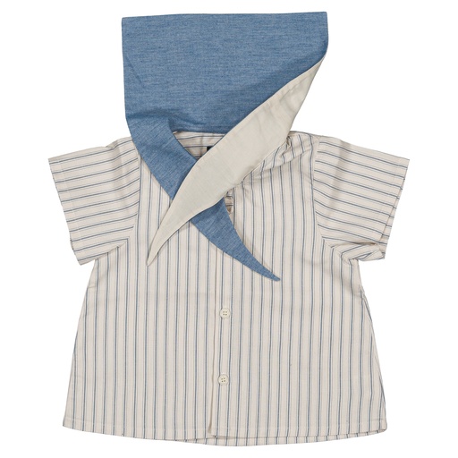 Blouse MONGE- rayures bleues