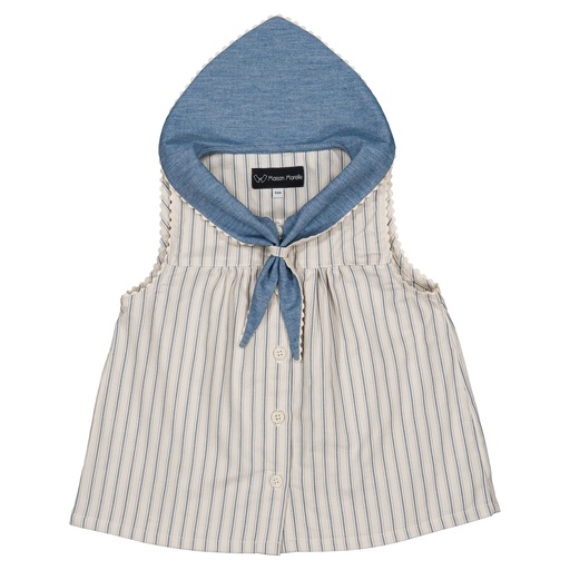 Blouse TRUDAINE- rayures bleues