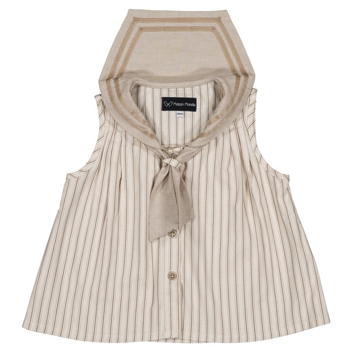 Blouse MUETTE- rayures sable