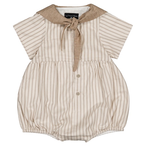 Barboteuse CAMBON - rayures sable