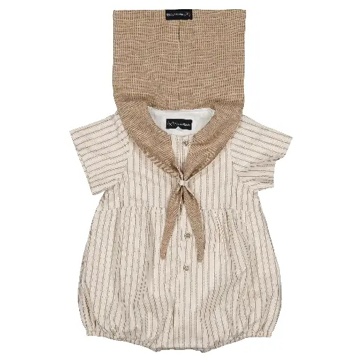 Barboteuse CAMBON - rayures sable